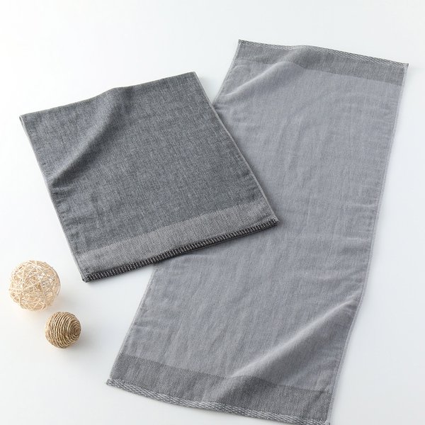 Bincho Charcoal Shijima Hand Towel