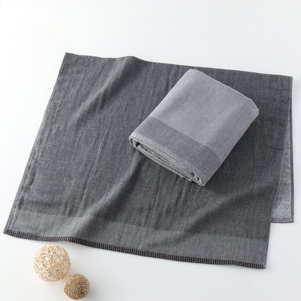 Bincho Charcoal Shijima Small Bath Towel