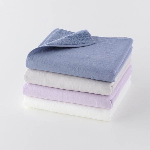 MARSHMALLOW GAUZE & PILE COLOR SMALL BATH TOWEL (23FW)