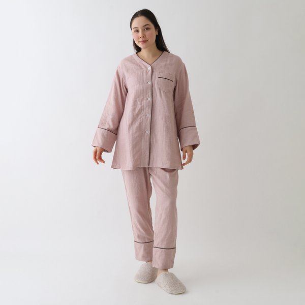 MARSHMALLOW GAUZE BICOLOR PAJAMAS