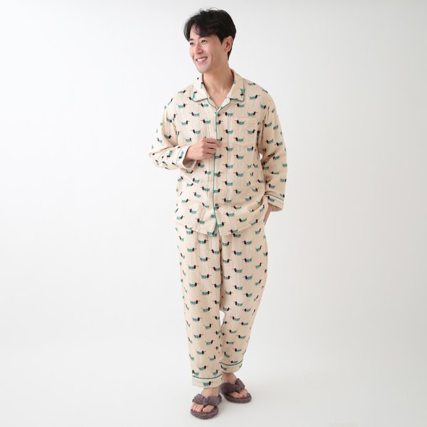 MARSHMALLOW GAUZE ANIMAL MENS PAJAMAS