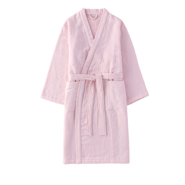 Marshmallow Gauze & Pile Kimono Robe