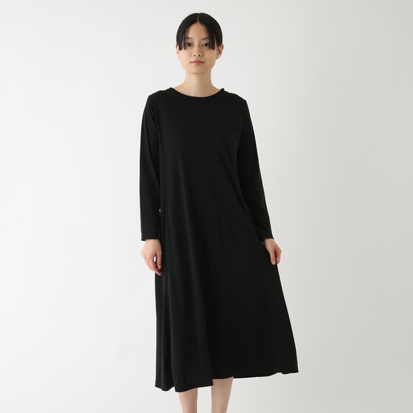 SUPER AIR KNIT LONG SLEEVE DRESS