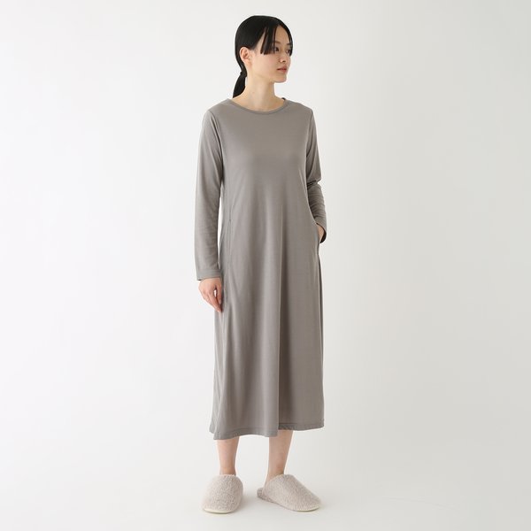 SUPER AIR KNIT LONG SLEEVE DRESS