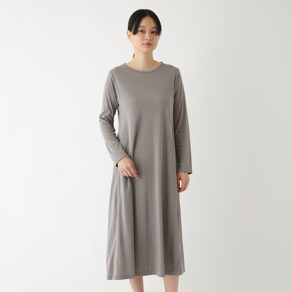 SUPER AIR KNIT LONG SLEEVE DRESS