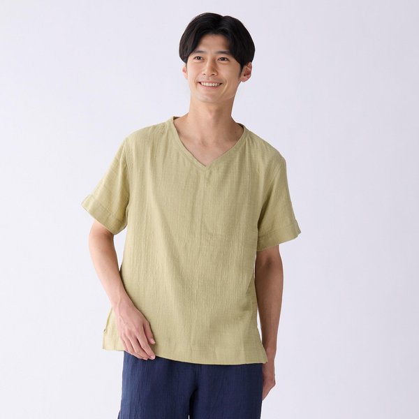 MARSHMALLOW GAUZE BASIC SHORT SLEEVE T-SHIRT