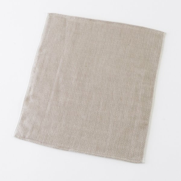 Coffee-Dyed Organic Gauze Face Towel