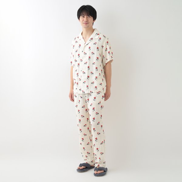 CREPE GAUZE ANIMAL MENS PAJAMAS