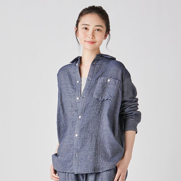 UNISEX MARSHMALLOW DENIM GAUZE SHIRT