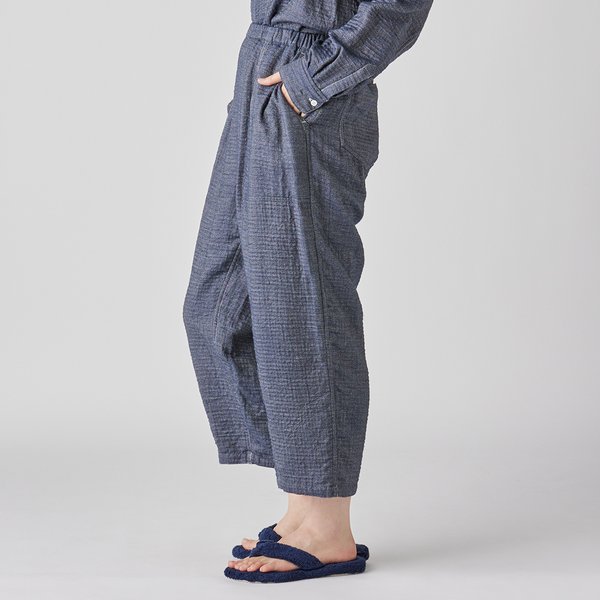 LADIES MARSHMALLOW DENIM GAUZE WIDE PANTS