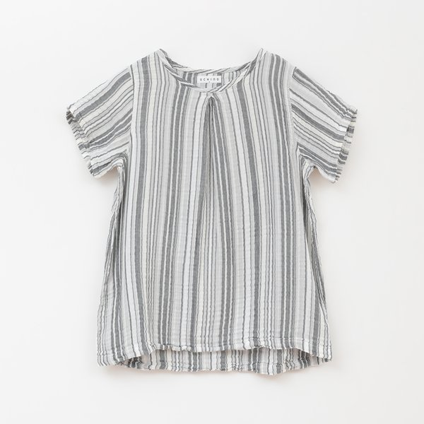 Crepe Gauze Random Stripe Ladies Pullover