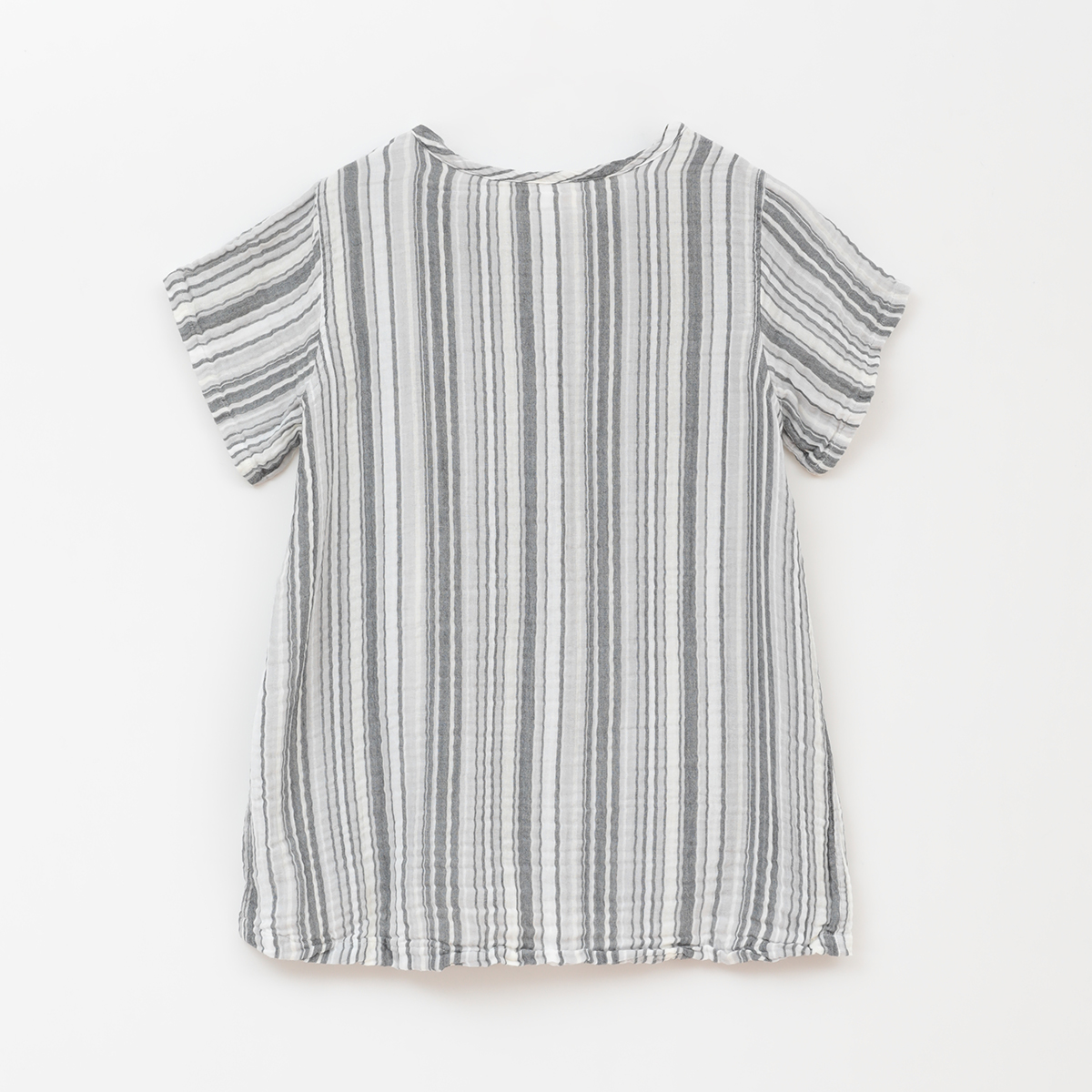 Crepe Gauze Random Stripe Ladies Pullover