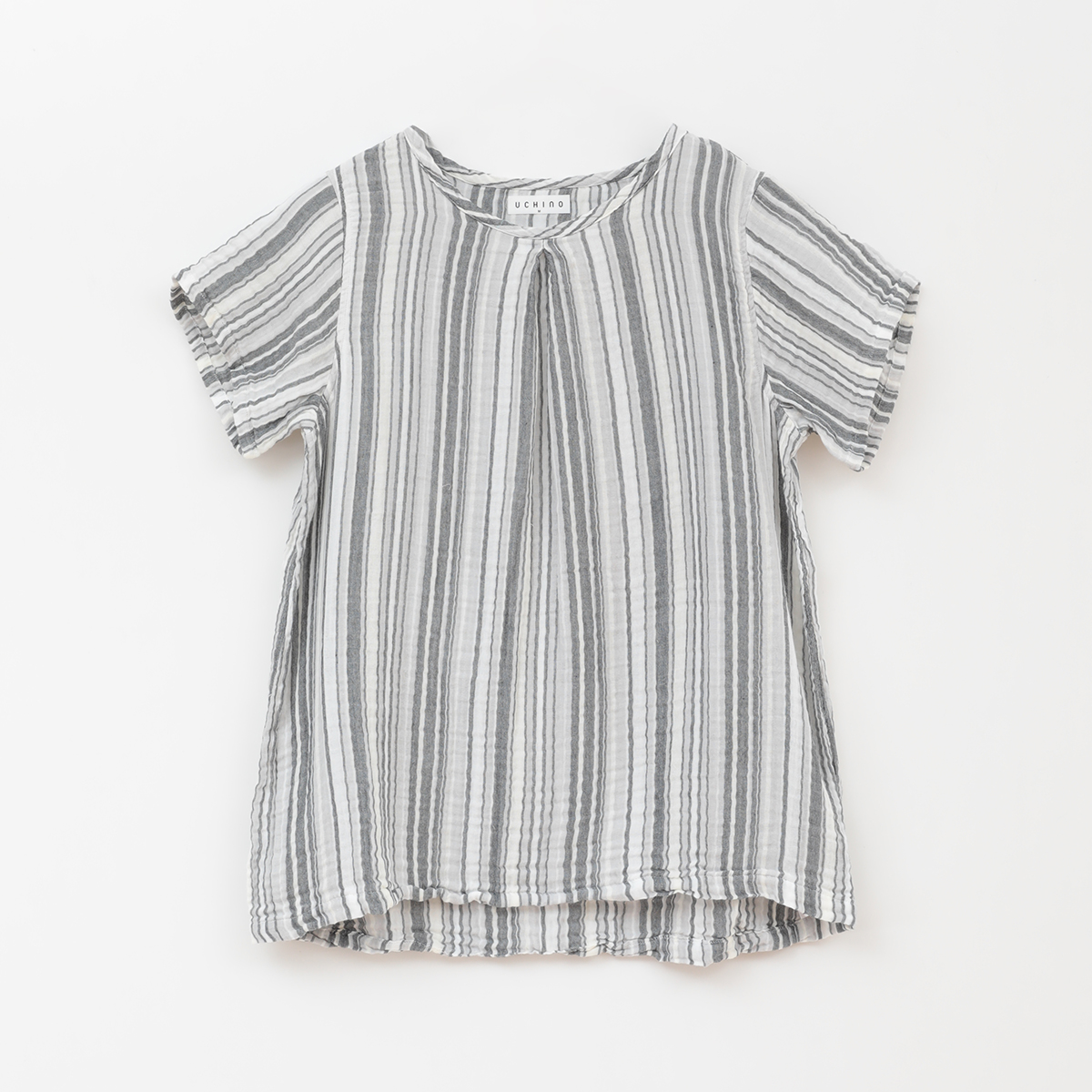 Crepe Gauze Random Stripe Ladies Pullover