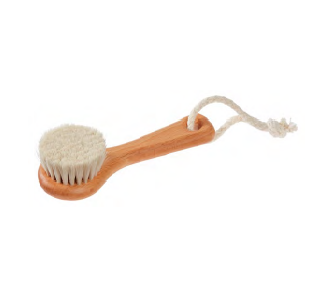 KELLER FACIAL MASSAGE BRUSH WITH COTTON CORD (GOAT)