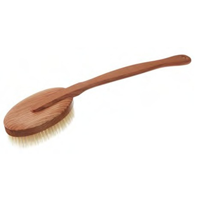 KELLER SENSITIVE BATH BRUSH SOFT NATURAL BRISTLES