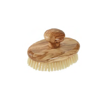 KELLER MASSAGE BRUSH WITH HANDLE NATURAL BRISTLES