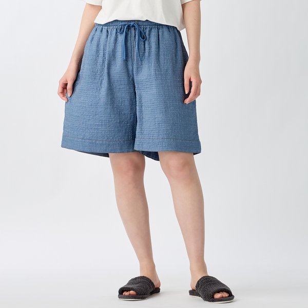 LADIES MARSHMALLOW DENIM GAUZE CULOTTES