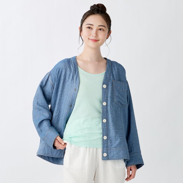 LADIES MARSHMALLOW DENIM GAUZE JACKET