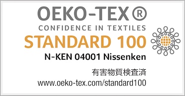 Stands for product safety: Standard 100 by OEKO-TEX