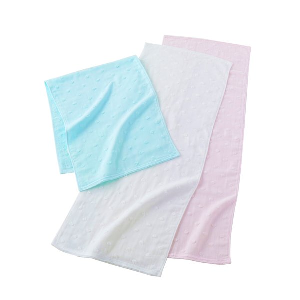 Fuwafuwa Gauze Dots Hand Towel